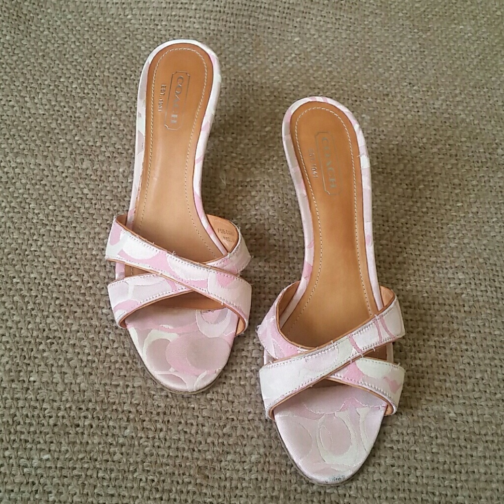 Coach sling sandals ,made in Italy